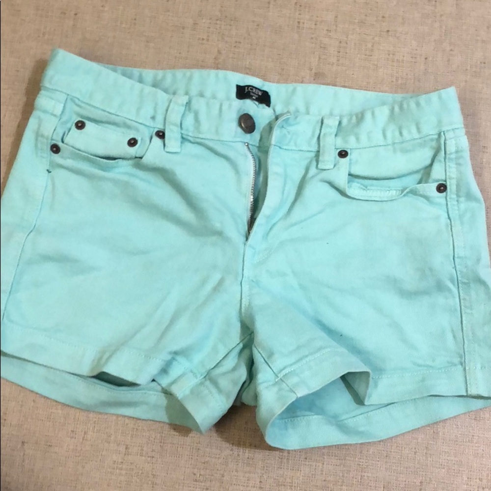 Mint Jcrew Denim Shorts